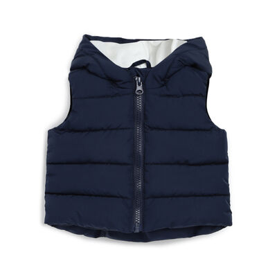 Boys Dark Blue Solid Vest